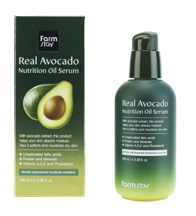 Питательная сыворотка с маслом авокадо Real Avocado Nutrition Oil Serum FARMSTAY