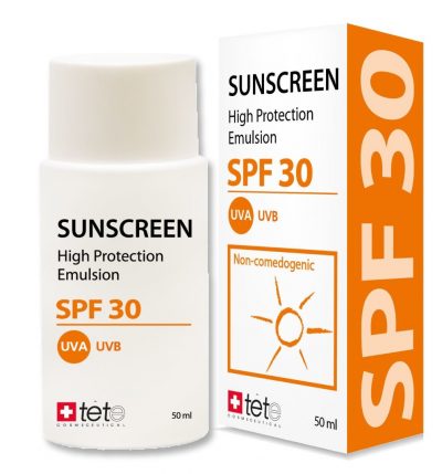 Солнцезащитный флюид Sunscreen SPF30 TETE