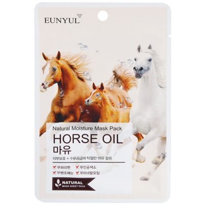 Маска тканевая с лошадиным маслом Natural Moisture Mask Pack Horse Oil EUNYUL