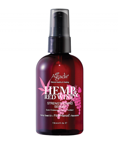 Серум для укрепления волос Hemp & Red Wine Strengthening Serum Pump AGADIR