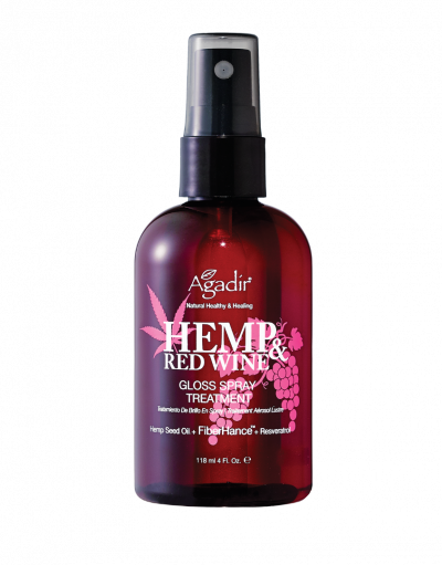 Спрей для блеска волос Hemp & Red Wine Gloss Spray Treatment AGADIR