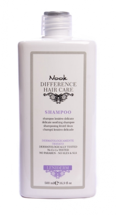Шампунь успокаивающий для чувствительной кожи головы Ph 5.2 Leniderm Shampoo NOOK