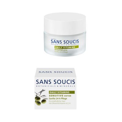 Витаминизирующий детокс - крем 24-часового ухода DAILY VITAMINS SENSITIVE DETOX Gentle 24-h Care SANS SOUCIS