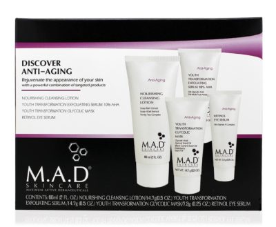 Дорожный набор препаратов для омоложения кожи Anti Aging Discover Kit M.A.D SKINCARE