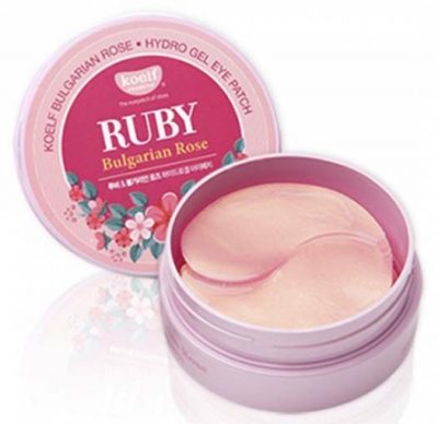 Гидрогелевые патчи для области вокруг глаз Hydro Gel Ruby & Bulgarian Rose Eye Patch KOELF