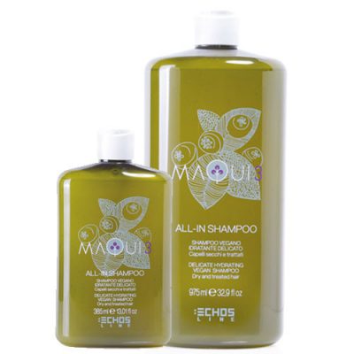 Натуральный шампунь для увлажнения сухих и истощенных волос Delicate Hydrating Vegan Shampoo MAQUI 3 ECHOSLINE