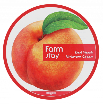 Многофункциональный крем с экстрактом персика Real Peach All-in-one Cream FARMSTAY