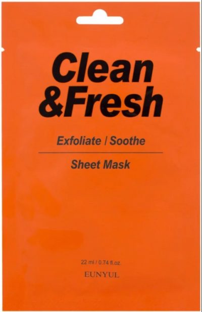 Тканевая маска для гладкости и регенерации кожи Exfoliate Soothe Sheet Mask EUNYUL