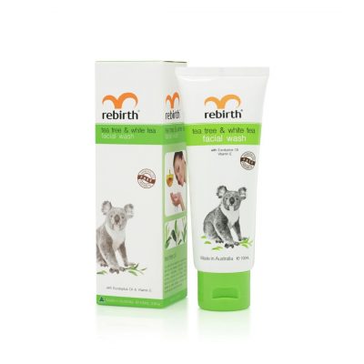 Гель для умывания с маслом чайного дерева и белым чаем Tea Tree & White Tea Facial Wash REBIRTH