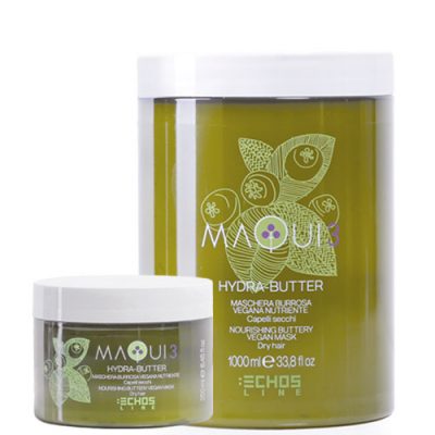 Натуральная питательная маска для сухих волос с маслом ши Nourishing Buttery Vegan Mask MAQUI 3 ECHOSLINE