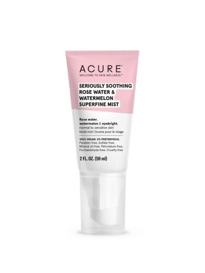 Мист розовая вода и арбуз Seriously Soothing Rosewater & Watermelon Superfine Mist ACURE