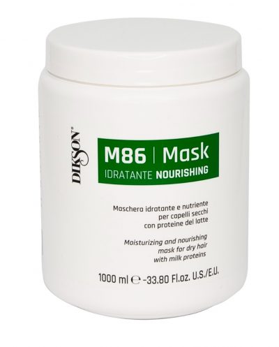 Увлажняющая и питательная маска для сухих волос с протеинами молока Mask Nourishing M86 DIKSON