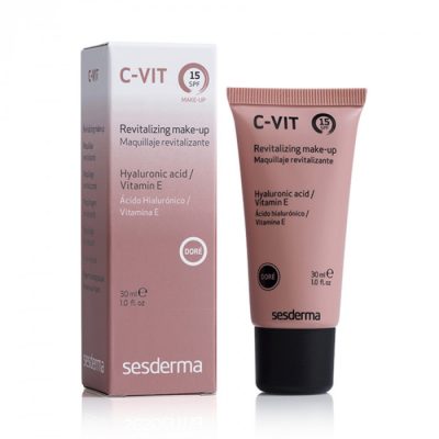 Крем тональный ревитализирующий с СЗФ 15 (Темный тон) C-VIT Revitalizing make up SPF 15 (dore) SESDERMA