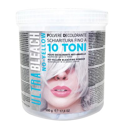 ПУДРА 10 ТОНОВ ОБЕСЦВЕЧИВАНИЯ С АНТИЖЁЛТЫМ ЭФФЕКТОМ - ULTRABLEACH NO-YELLOW BLEACHING POWDER KEYPRO