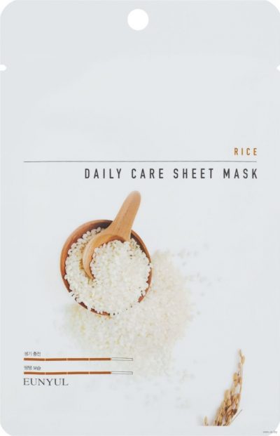 Тканевая маска для лица с экстрактом риса Rice Daily Care Sheet Mask EUNYUL
