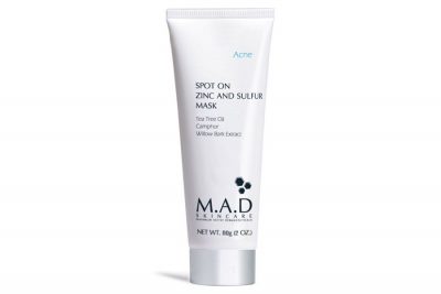 Подсушивающая маска с цинком и серой Spot On Zinc and Sulfur Mask M.A.D SKINCARE