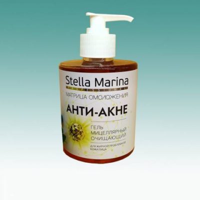 Гель мицеллярный очищающий 'Анти-Акне' STELLA MARINA