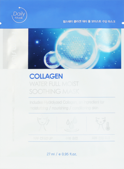 Тканевая маска увлажняющая с коллагеном Collagen Water Full Moist Soothing Mask FARMSTAY