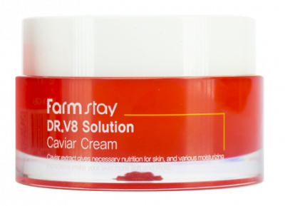 Крем с экстрактом икры Dr-V8 Solution Caviar Cream FARMSTAY