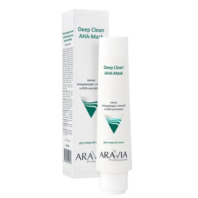 Маска очищающая с глиной и AHA-кислотами для лица Deep Clean AHA-Mask ARAVIA