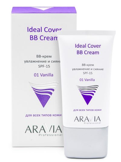 BB-крем увлажняющий SPF-15 Ideal Cover BB-Cream Vanilla ARAVIA