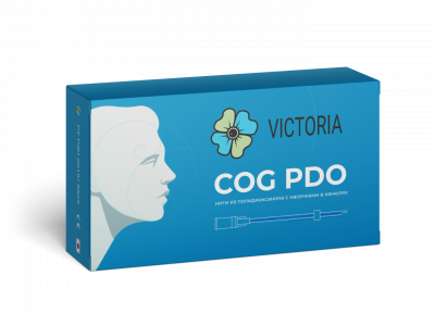 Нить средней длины из полидиоксанона в канюле типа L COG 360 ELKA PDO VICTORIA