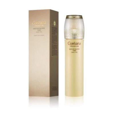 Увлажняющий тонер для сухой кожи лица Moisture Solution Toner (Moist Type) COREANA PREMIUM