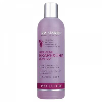 Ламинирующий шампунь для защиты волос с виноградом и чиа Laminating Shampoo pH 4,5 SPA MASTER PROFESSIONAL