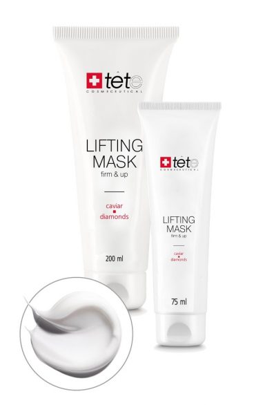 Лифтинг маска с экстрактом икры и алмазной микропудрой Lifting Mask Caviar and Diamonds TETE