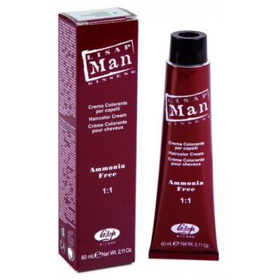 Безаммиачный крем-краситель для волос «LISAP MAN COLOR» LISAP MILANO