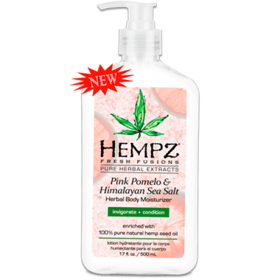 Молочко для тела увлажняющее Помело и Гималайская соль Pink Pomelo & Himalayan Sea Salt Herbal Body Moisturizer HEMPZ